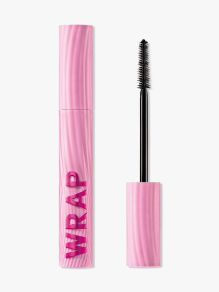 CoverGirl Eye Enhancer Wrap Tubing Mascara pink tube of mascara on light gray background