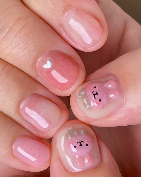 korean nail trends sweater nails courtesy of peoni.anail