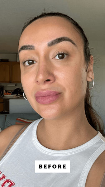 Selfie of Trakoshis before applying Too Faced's Ribbon Wrapped Lash